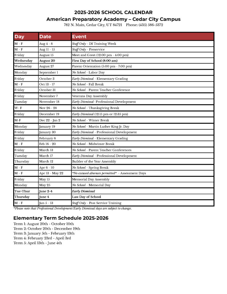 Cedar 2025 2026 Calendar 2 2 Calendar